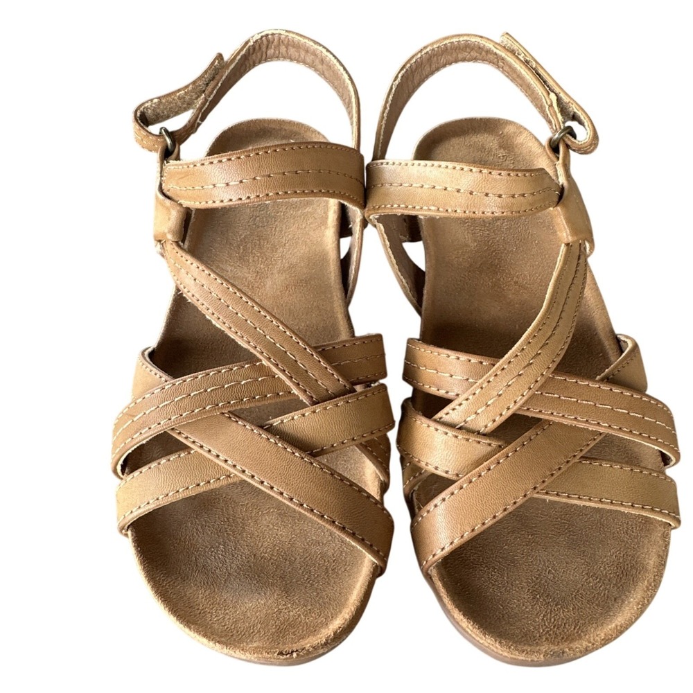 Baretraps Jaina Sandals Women 6M Tan Brown Strappy Comfort Boho Flats
